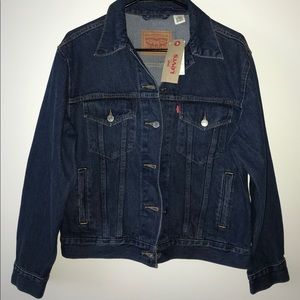 NEW WOMEN’S LEVI’S DARK BLUE DENIM JACKET